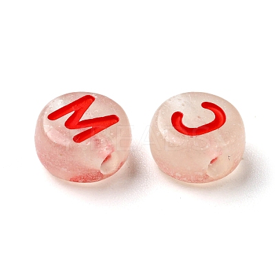 Transparent Luminous Acrylic Beads OACR-I006-04B-1