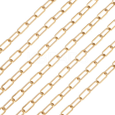 Ion Plating(IP) 304 Stainless Steel Paperclip Chains YS-TAC0003-02G-1