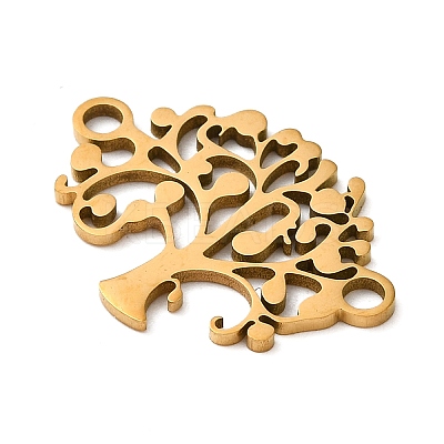 304 Stainless Steel Connector Charms LS-STAS-D013-02C-G-1