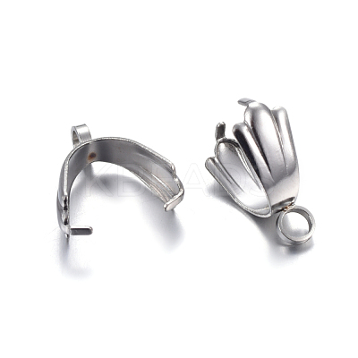 Tarnish Resistant 304 Stainless Steel Pinch Bails STAS-P223-17P-1