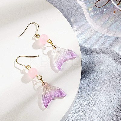 Transparent Spray Painted Glass Pendants GLAA-GA0001-03-1
