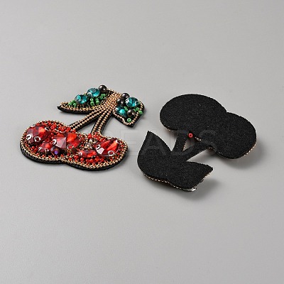 Cherry Acrylic Iron on/Sew On Patches PATC-WH20002-01-1