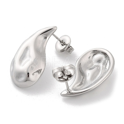 Non-Tarnish 304 Stainless Steel Stud Earrings EJEW-H115-17P-1