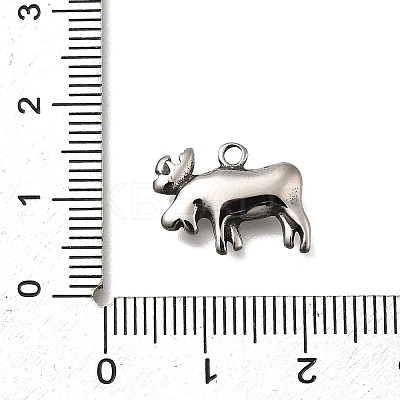 Retro 304 Stainless Steel Pendants STAS-L284-16AS-09-1