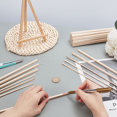120Pcs 2 Styles Wooden Craft Sticks AJEW-GA0008-62-1