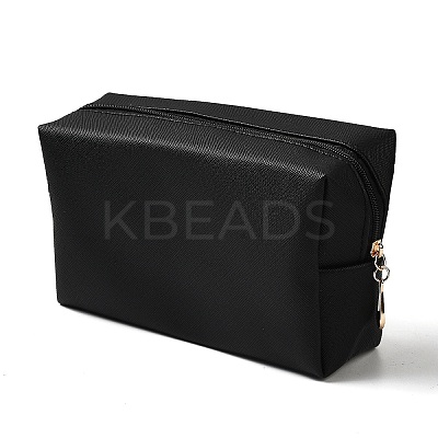 Rectangle PU Leather Cosmetic Storage Zipper Bag LS-AJEW-K039-01C-1