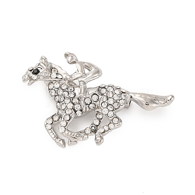 Zinc Alloy Crystal Rhinestone Brooch LS-JEWB-U010-04P-05-1