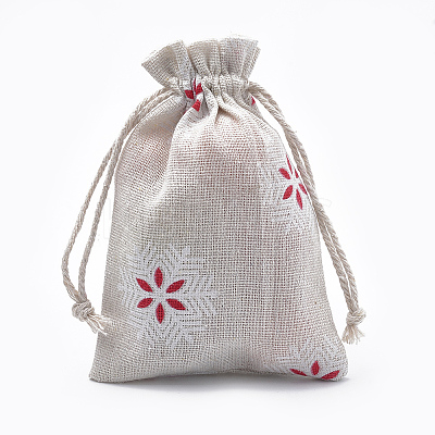 Polycotton(Polyester Cotton) Packing Pouches Drawstring Bags LS-ABAG-T006-A18-1
