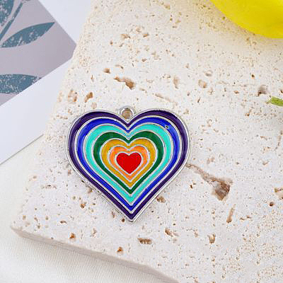 Alloy Enamel Pendants ENAM-CJC0003-14P-RS-1