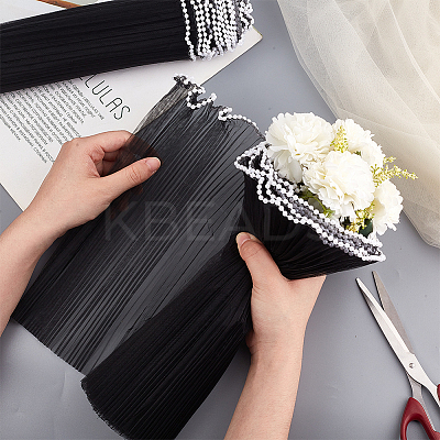 Polyester Flower Bouquet Wrapping Mesh Paper DIY-WH0542-38A-1