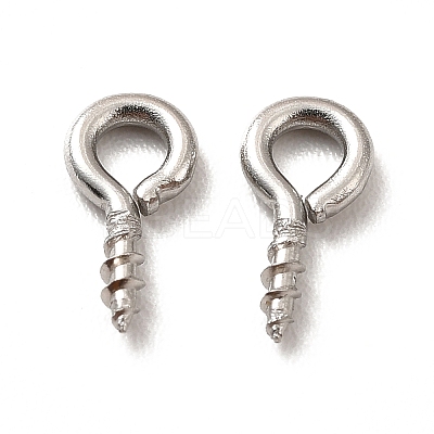 Non-Tarnish 304 Stainless Steel Screw Eye Pin Peg Bails LS-STAS-E044-07P-01-1