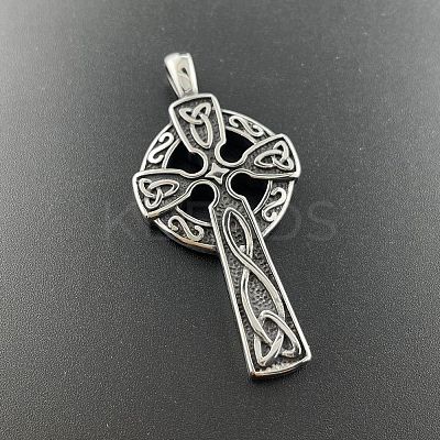 304 Stainless Steel Viking Cross Pendant Necklaces Vintage Punk Personalized Jewelry DA3214-1