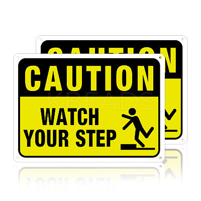 UV Protected & Waterproof Aluminum Warning Signs AJEW-GL0001-01B-07-1