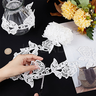 Polyester Lace Trim SRIB-GF0001-21B-1