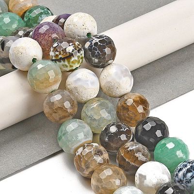 Natural Agate Beads Strands G-L595-A01-01D-1