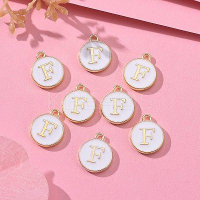 Golden Plated Alloy Charms LS-X-ENAM-S118-01F-1