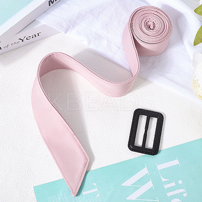 Tie a Knot Polyester Waist Belt with Plastic Buckle AJEW-WH20002-10F-1
