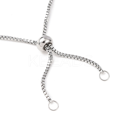 Tarnish Resistant Stainless Steel Slider Necklace Making AJEW-JB00476-1