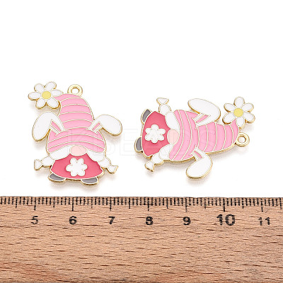 Alloy and Enamel Pendants ENAM-T021-21A-1