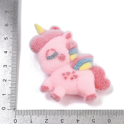 Flocky Resin Pendants RESI-S017-02B-1
