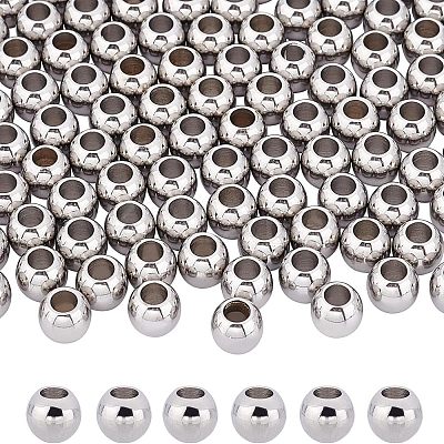 304 Stainless Steel European Beads STAS-DC0001-84-1