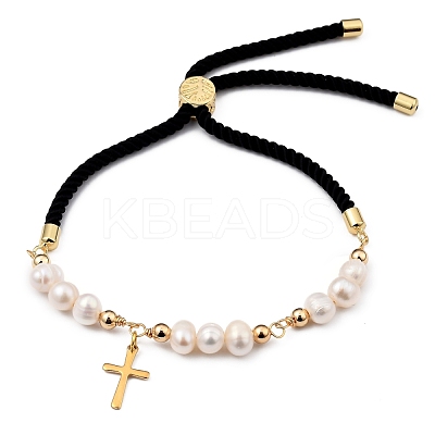 Adjustable Nylon Cord Slider Bracelets BJEW-JB05453-1