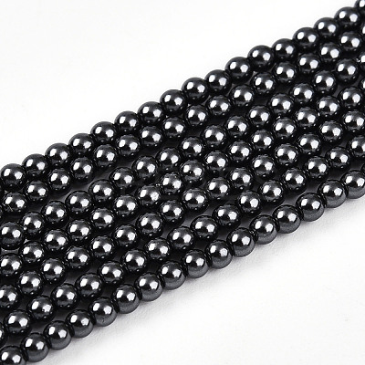 Baking Paint Pearlized Glass Pearl Bead Strands HY-N002-2mm-A02-1