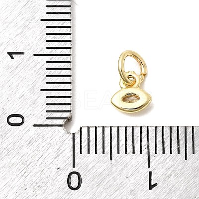 Brass Cubic Zirconia Charms KK-G554-02F-01-1