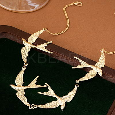 Alloy Link Chain Necklaces WG26FD1-01-1