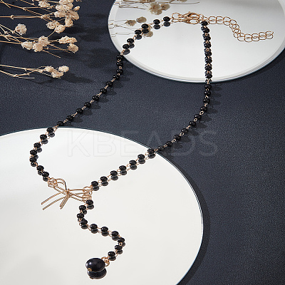 4Pcs Alloy Bowknot Pendant Necklaces for Women NJEW-LP0001-28B-1