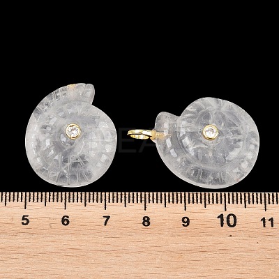 Natural Quartz Crystal Pendants G-H353-02G-01-1