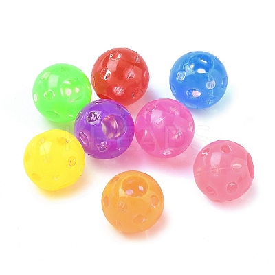 Transparent Acrylic Beads OACR-D309-04-1
