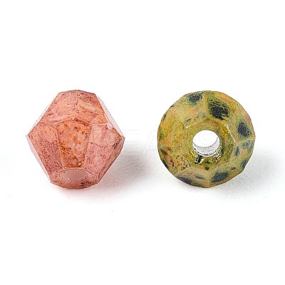 Picasso Baking Paint Glass Beads DGLA-T004-61M-1