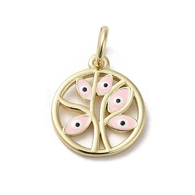 Brass Enamel Charms KK-E092-15G-01-1