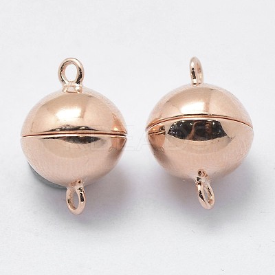 925 Sterling Silver Magnetic Clasps STER-F037-098-8mm-1