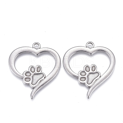 304 Stainless Steel Pendant Cabochon Settings For Enamel LS-STAS-F249-46P-1
