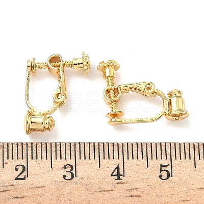 Brass Screw On Clip-on Earring Converters Findings KK-A281-27G-1