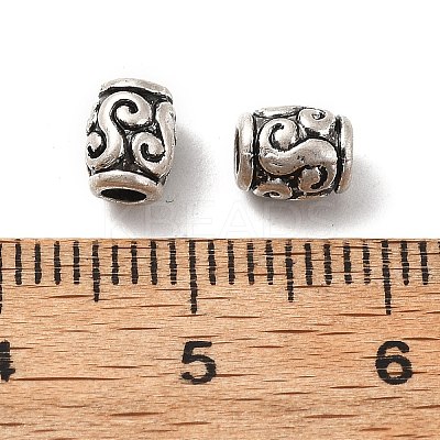 Tibetan Style Alloy Beads PALLOY-F317-02AS-1