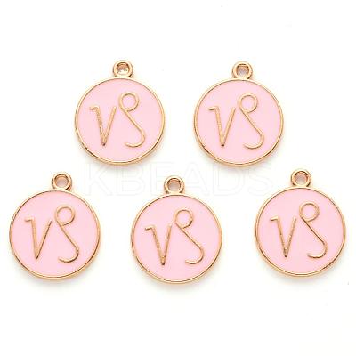 Alloy Enamel Pendants X-ENAM-S124-01A-09E-1