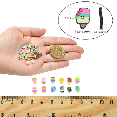 Handmade Polymer Clay Cabochons CLAY-CJC0014-04-1