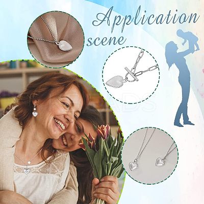 Mother's Day 304 Stainless Steel Pendants STAS-UN0039-84-1