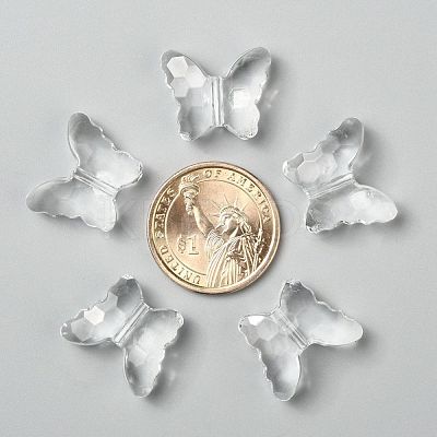 Transparent Acrylic Beads PL405Y-6-1
