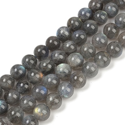 Natural Labradorite Beads Strands G-G448-8mm-04A-1