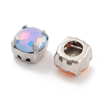 Flat Round Opal Sew On Rhinestones RGLA-G024-11A-P-1