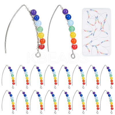 10Pairs Chakra Jewelry EJEW-CN0001-01-1