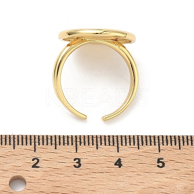 Brass Cuff Open Rings RJEW-C156-01G-1