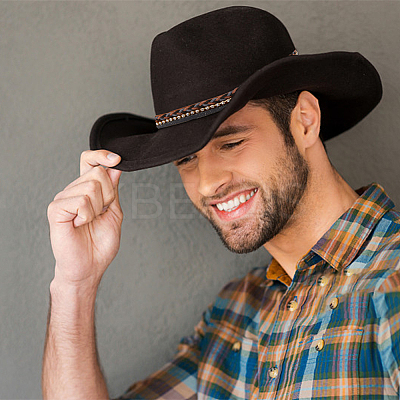 Crystal Rhinestone Southwestern Cowboy Hat Belt DIY-WH0401-99-1
