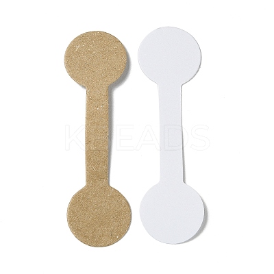 Folding Blank Kraft Paper Jewelry Price Tags CDIS-C006-02B-1