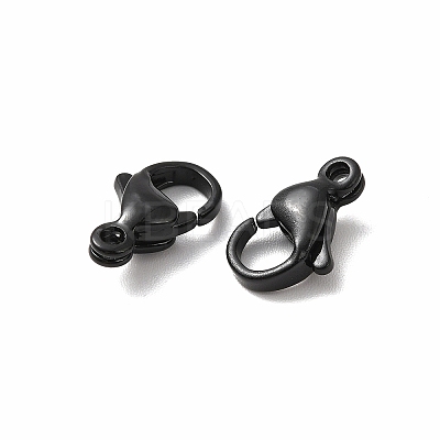 Spray Painted 304 Stainless Steel Lobster Claw Clasps LS-STAS-R120-01D-02-1
