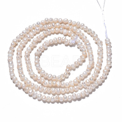 Natural Cultured Freshwater Pearl Beads Strands PEAR-N013-02H-1